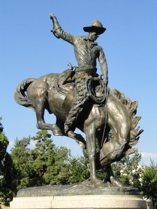 Pixabay: Denver Colorado Statue Monument Cowboy Horse Sky